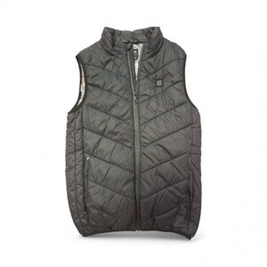 Sleek Black Heated Puffer Vest
